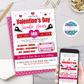 personalized valentines sneaker dance invitations for kids